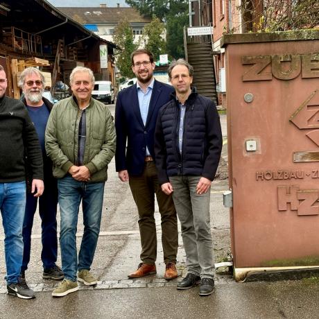 Gemeinde Riehen und RüGe AG sichern Zukunft des Gewerbeareals am Rüchligweg