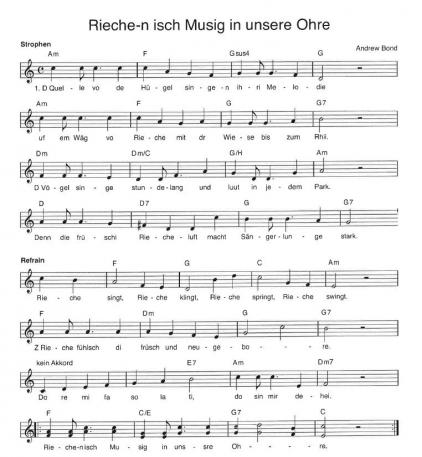 Rieche-n isch Musig in unsere Ohre