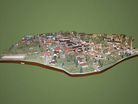 Modell Dorfkern Riehen