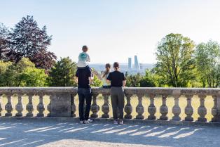 Blick vom Wenkenpark auf Basel