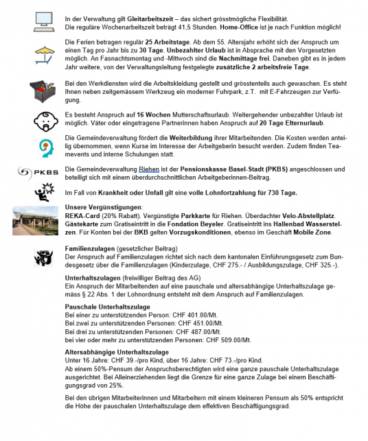 Anstellungsbroschüre