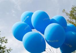 Ballone der Unicef
