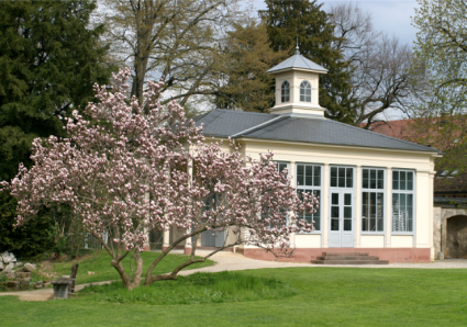 Ansicht der Orangerie im Sarasinpark